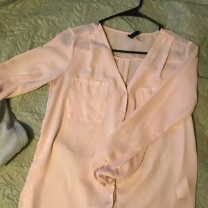 Silk long sleeves button up